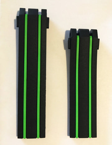 Tissot T-Race Nicky Hayden Black Green Rubber Band Strap For T092417A - WATCHBAND EXPERT