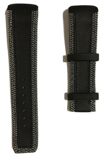 Tissot T-Touch Expert SOLAR Black Leather 20mm Band Strap for T091420A - WATCHBAND EXPERT