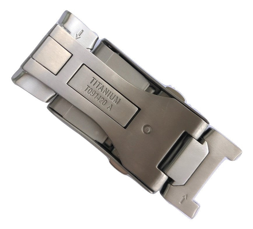Tissot Titanium Clasp Buckle for T-Touch Expert SOLAR Watch w/ Titanium Bracelet - WATCHBAND EXPERT