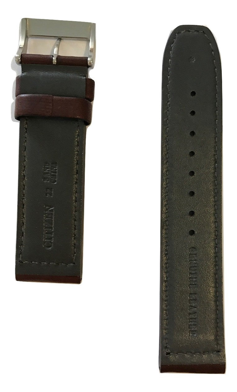 Citizen Avion CA4210-24E Brown Leather 22mm Watch Band - WATCHBAND EXPERT