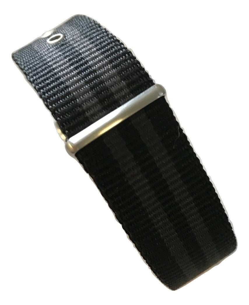 Citizen PRT Model AW7030-06E Black / Grey Nylon Strap Watch Band - WATCHBAND EXPERT