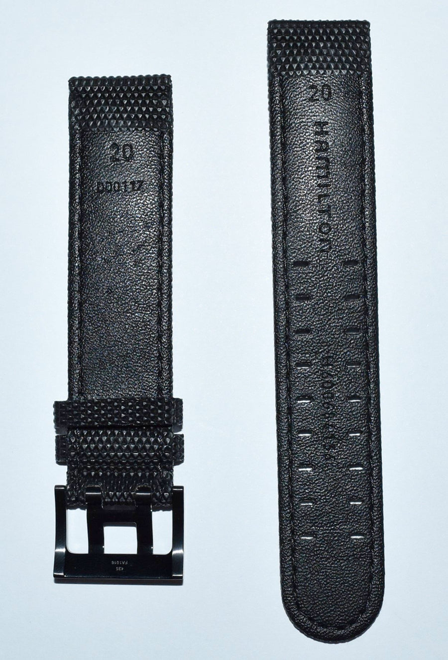 Hamilton Khaki Field 20mm Black Synthetic Watch Band Strap - WATCHBAND EXPERT