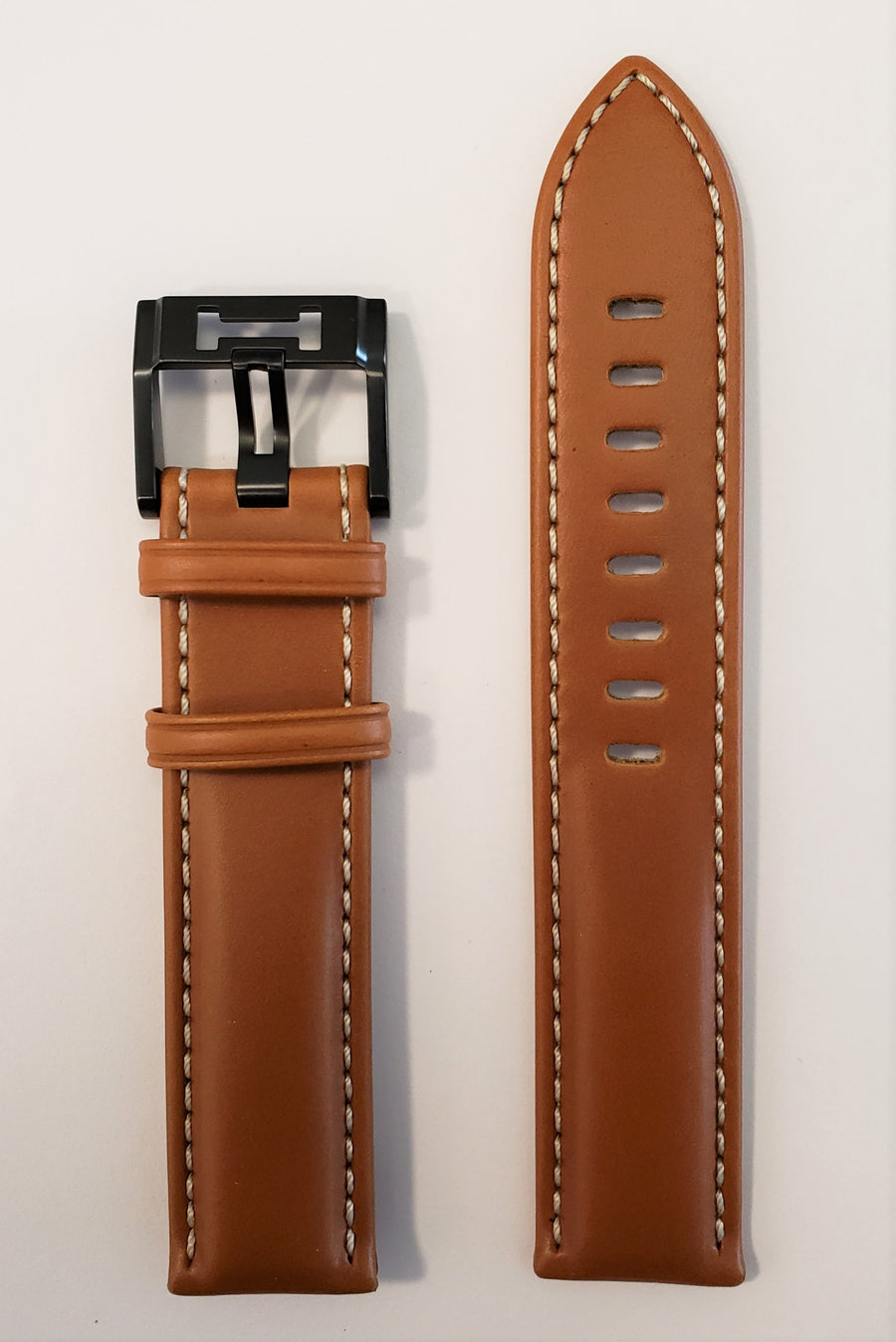 Hamilton Khaki Field 20mm Brown Leather Watch Band - WATCHBAND EXPERT