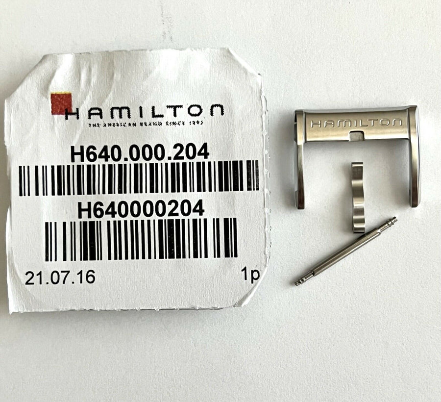 Hamilton 16mm Stainless Steel Watch Clasp Buckle - WATCHBAND EXPERT