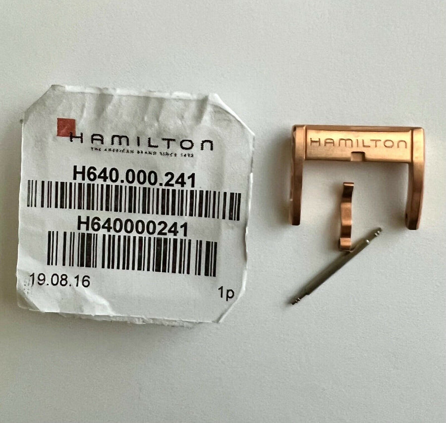 Hamilton 18mm Rose Gold Watch Clasp Buckle - WATCHBAND EXPERT