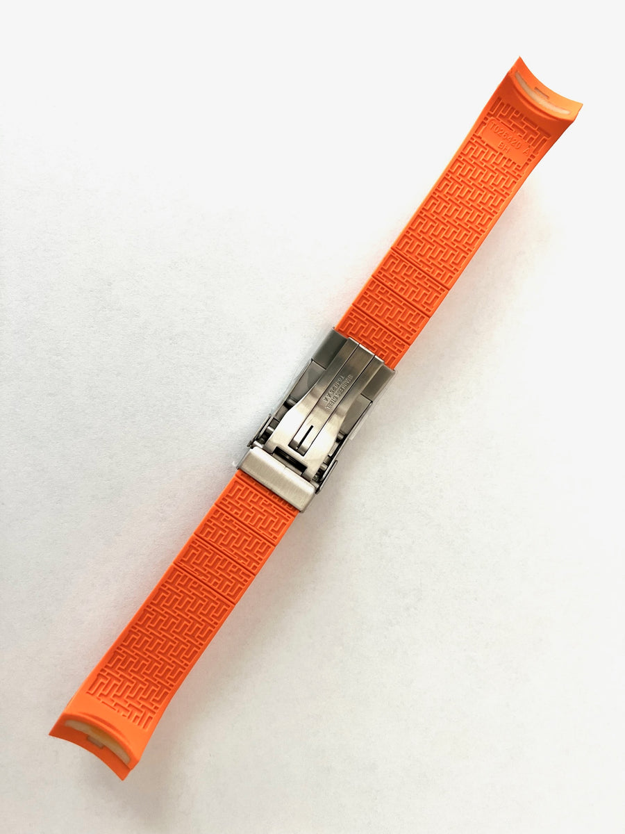 Tissot Sea Touch T026420A Orange Rubber Strap Watch Band - WATCHBAND EXPERT