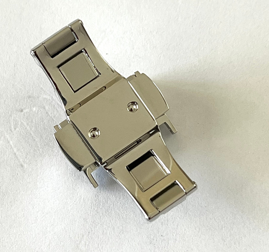 Hamilton 18mm Butterfly Steel Watch Clasp Buckle - WATCHBAND EXPERT