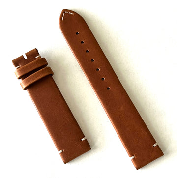 Longines 19mm Brown Leather Band Strap - WATCHBAND EXPERT