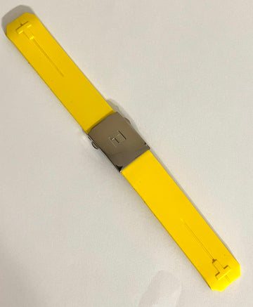 Tissot T-Touch Z252/352 Yellow Rubber Watch Band - WATCHBAND EXPERT