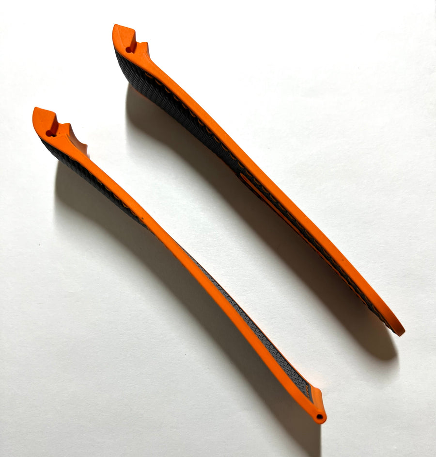 Omega Seamaster 22mm Grey / Orange Rubber Watch Band - WATCHBAND EXPERT