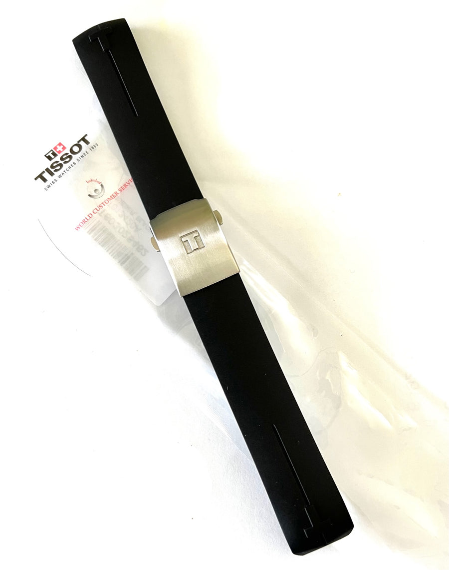 Tissot T-Touch II T047420A Black Rubber Strap - WATCHBAND EXPERT