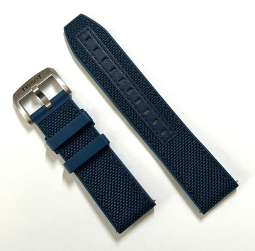 Tissot T-Touch Connect T121420A Blue Rubber Band Strap - WATCHBAND EXPERT