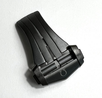 Omega 20mm Black CERAMIC/ TITANIUM Deployment Buckle CTZ005003 - WATCHBAND EXPERT