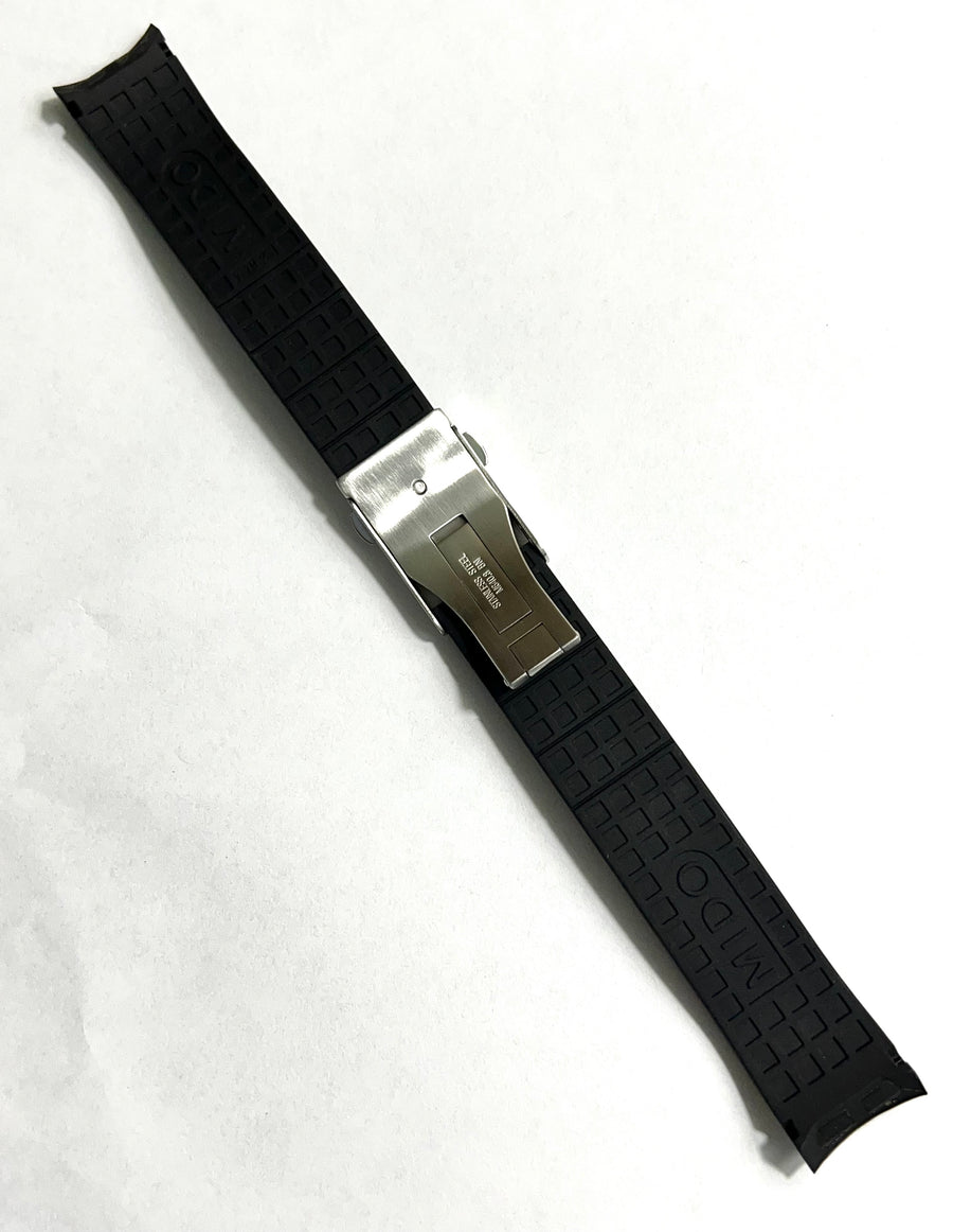 MIDO Ocean Star Model 4735 Black Rubber Watch Band - WATCHBAND EXPERT