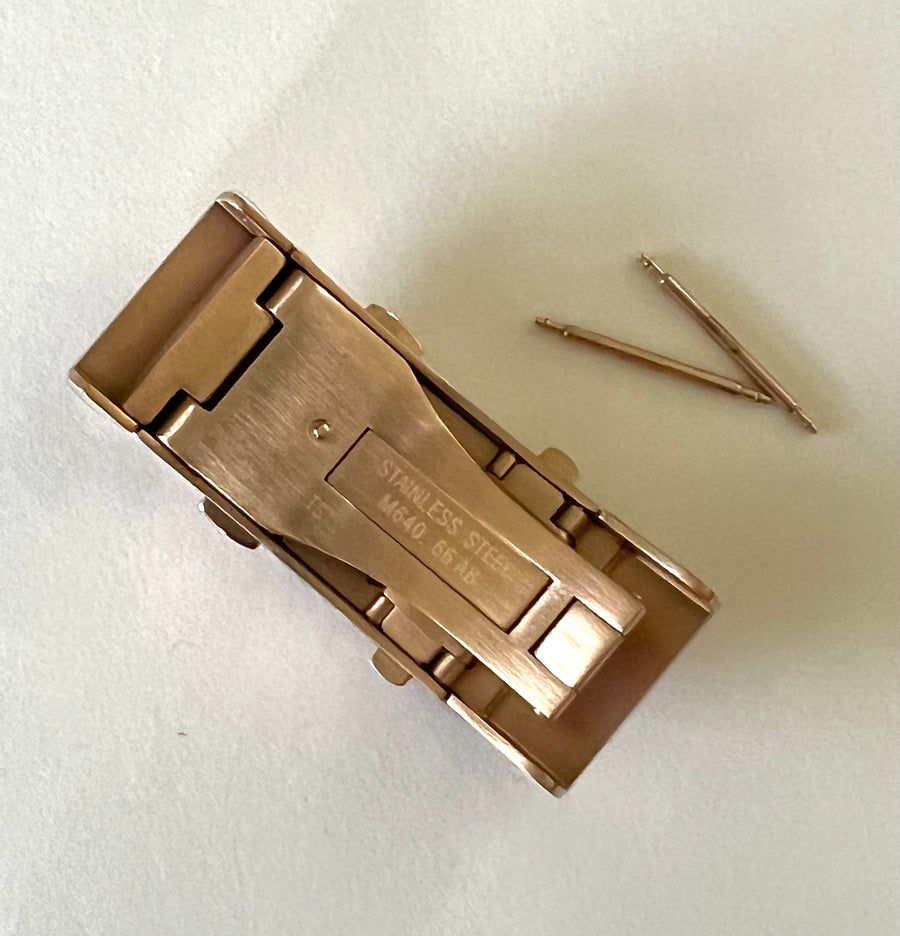 MIDO M026430A ROSE-GOLD DEPLOYMENT BUCKLE FOR RUBBER STRAP - WATCHBAND EXPERT
