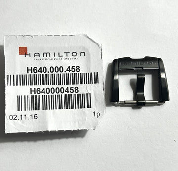 Hamilton Ventura 18mm Black PVD Watch Buckle - WATCHBAND EXPERT