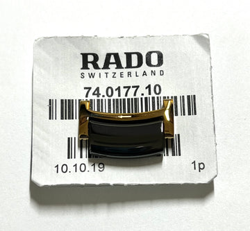 RADO Gold / Black Watch Link For Bracelet # 04666 / 04743 - WATCHBAND EXPERT