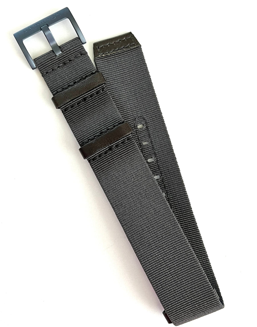 Hamilton 22mm Blue Nato Strap Watch Band - WATCHBAND EXPERT