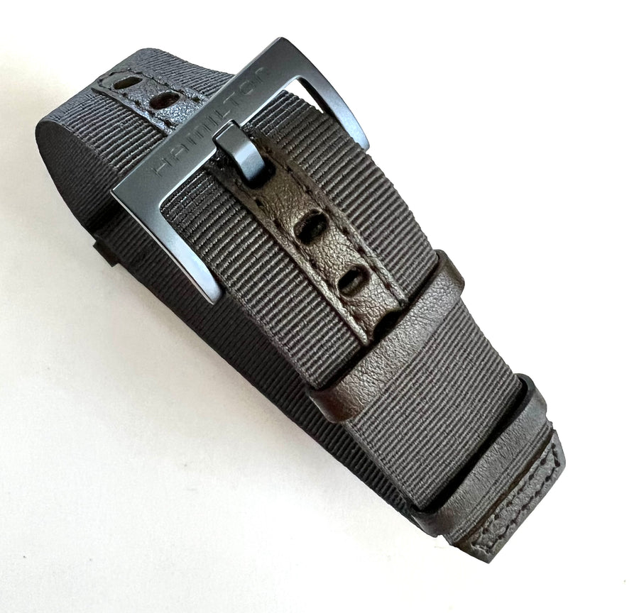 Hamilton 22mm Blue Nato Strap Watch Band - Main Image