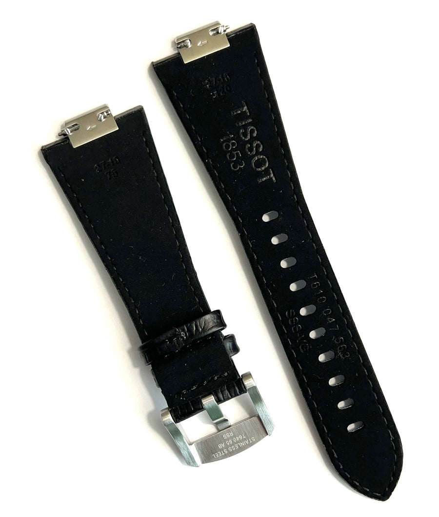 Tissot PRX T137407A Black Leather Watch Band Strap - WATCHBAND EXPERT