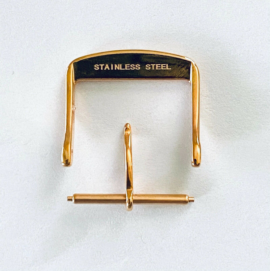 Longines 20mm Rose Gold Clasp Buckle For Leather Strap - WATCHBAND EXPERT