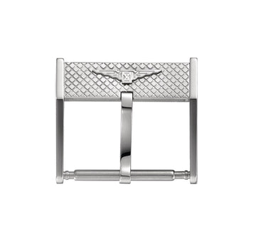 Longines 20mm Silver Buckle Clasp For Leather/ Rubber Straps - WATCHBAND EXPERT