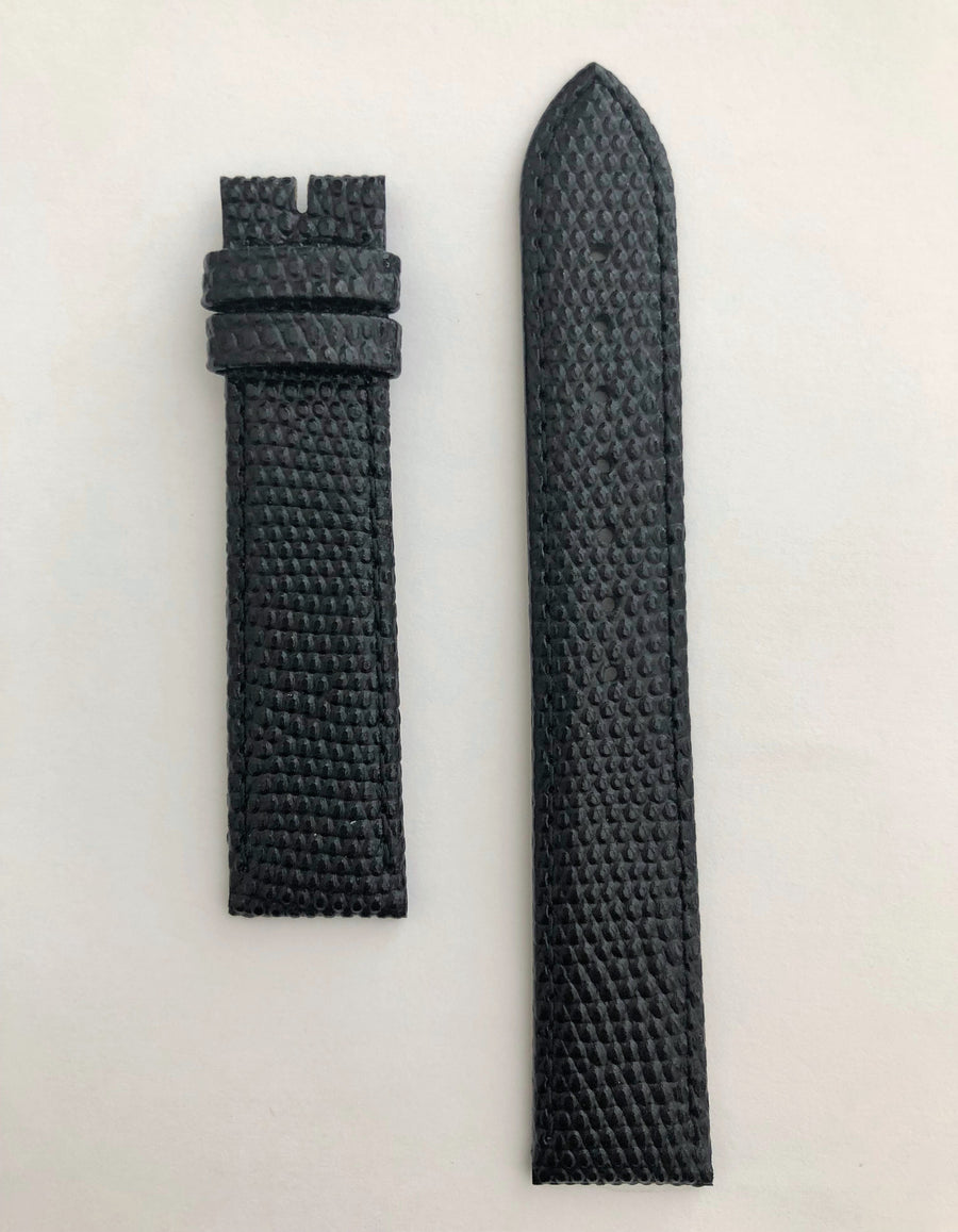 Longines 18mm Black Leather Watch Band L682100678 - WATCHBAND EXPERT