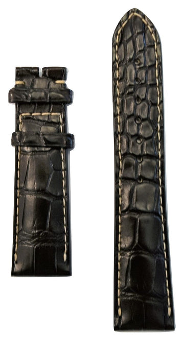 Longines 21mm Brown Alligator Leather Watch Band L682109818 - WATCHBAND EXPERT