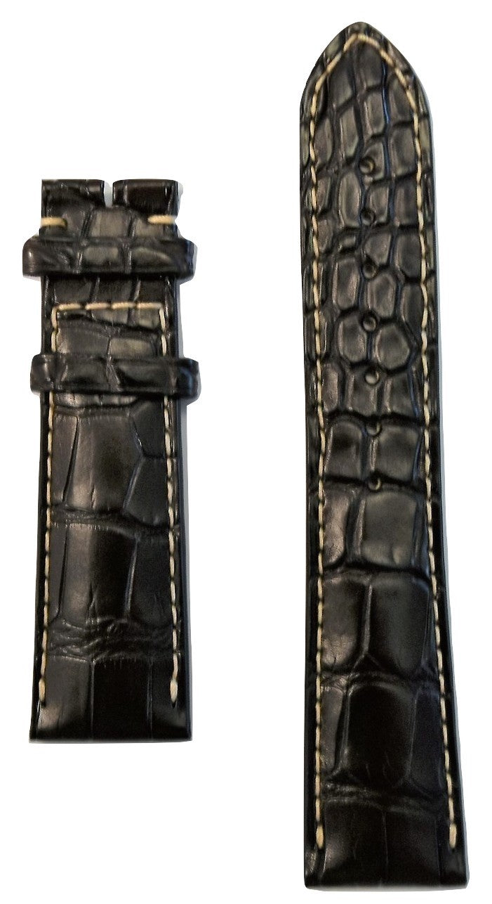Longines 21mm Brown Alligator Leather Watch Band L682109818 - WATCHBAND EXPERT