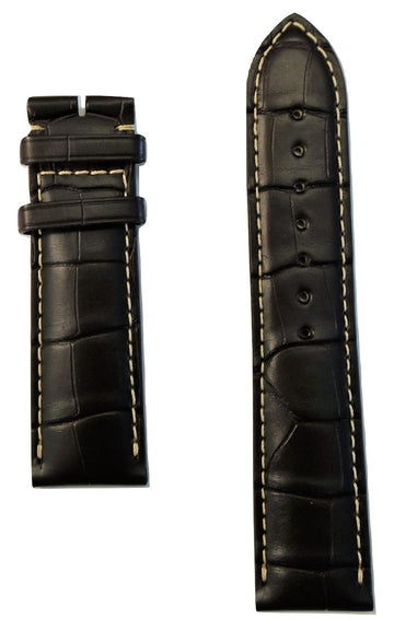 Longines 22mm Brown Alligator Leather Watch Band L682120161 - WATCHBAND EXPERT