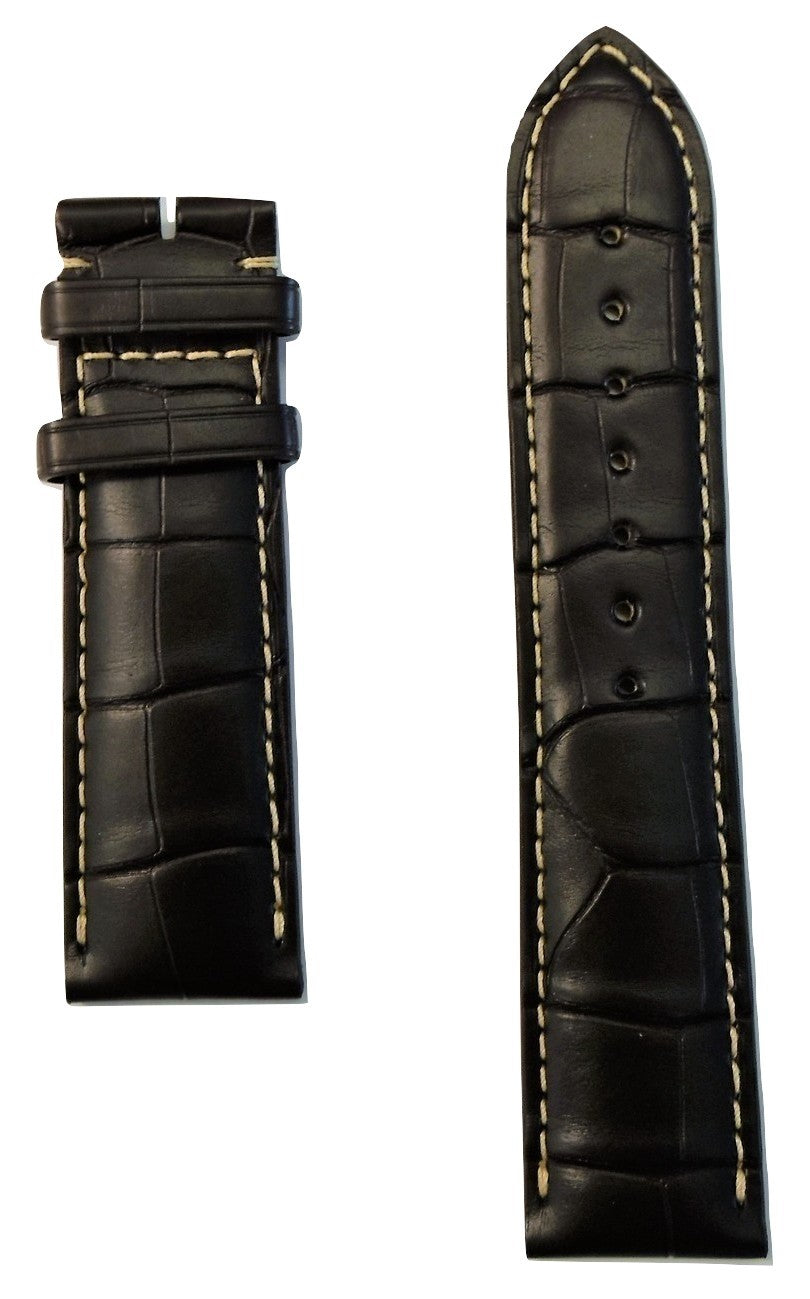 Longines 22mm Brown Alligator Leather Watch Band L682120161 - WATCHBAND EXPERT