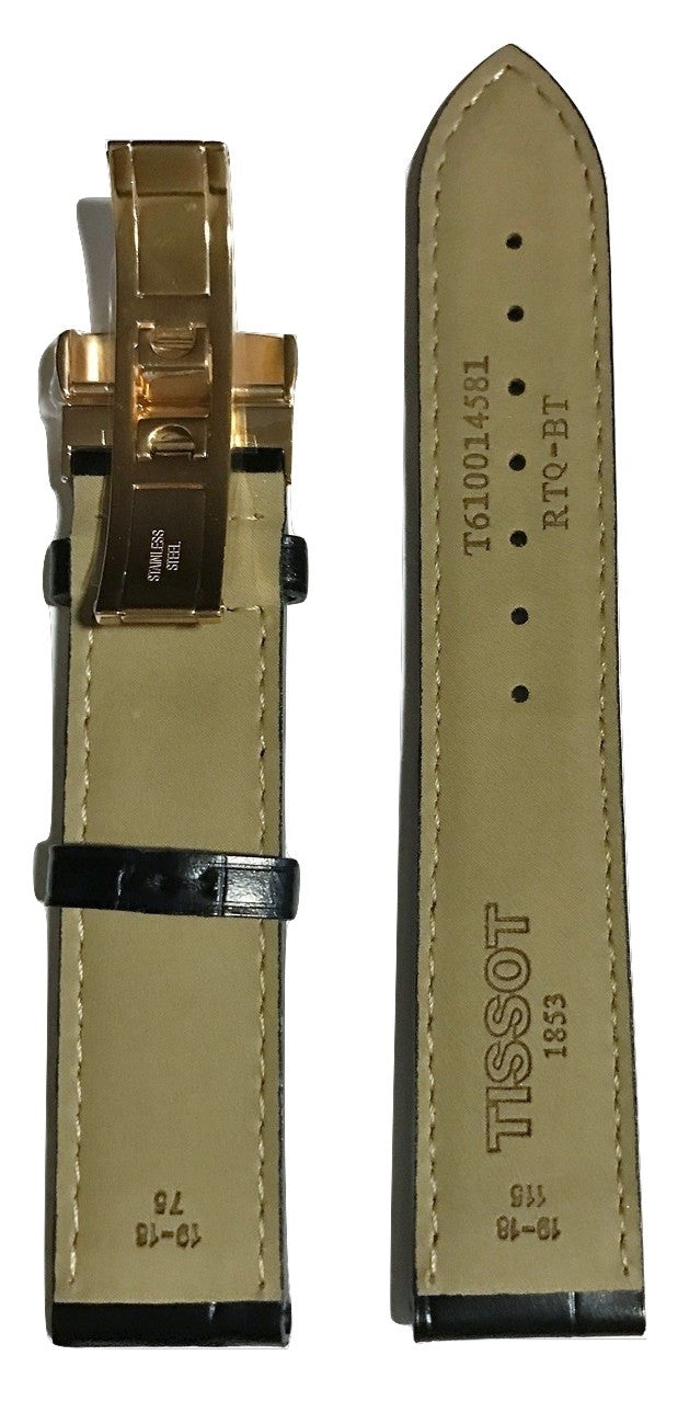 Tissot Le Locle Black Leather 19mm Band w Buckle for T415423 T006428
