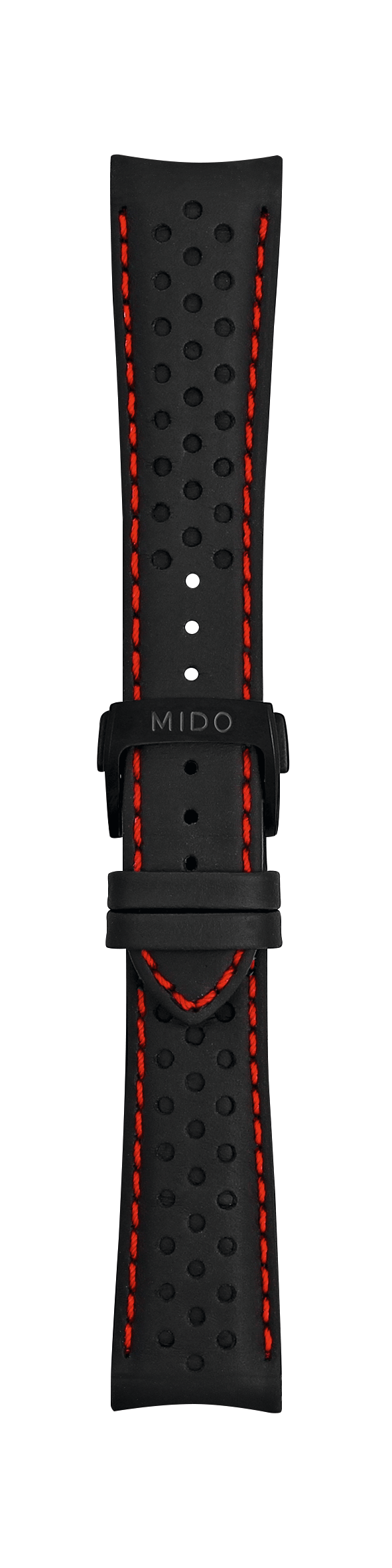MIDO Multifort 22mm Black Leather Band Strap For Model: M025407A - WATCHBAND EXPERT