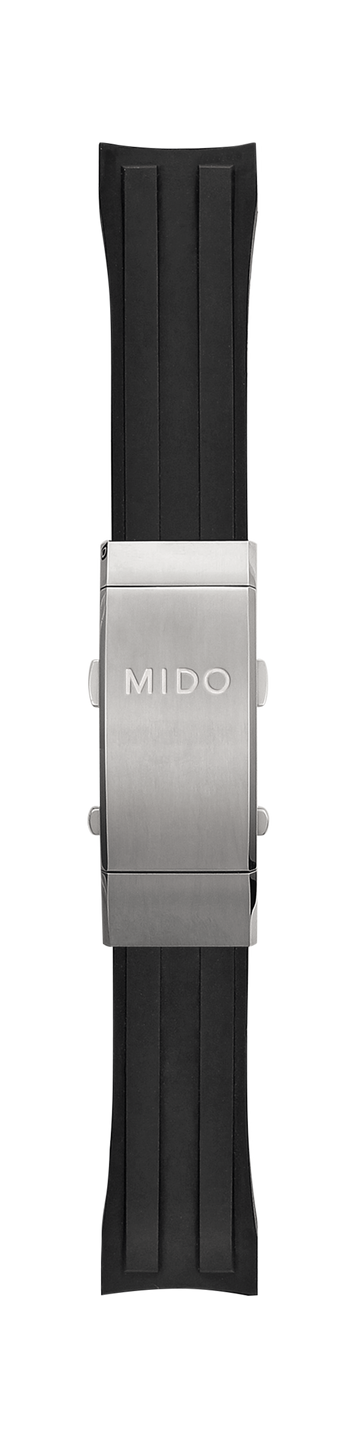 MIDO Ocean Star M026430A Black Rubber Watch Band - WATCHBAND EXPERT