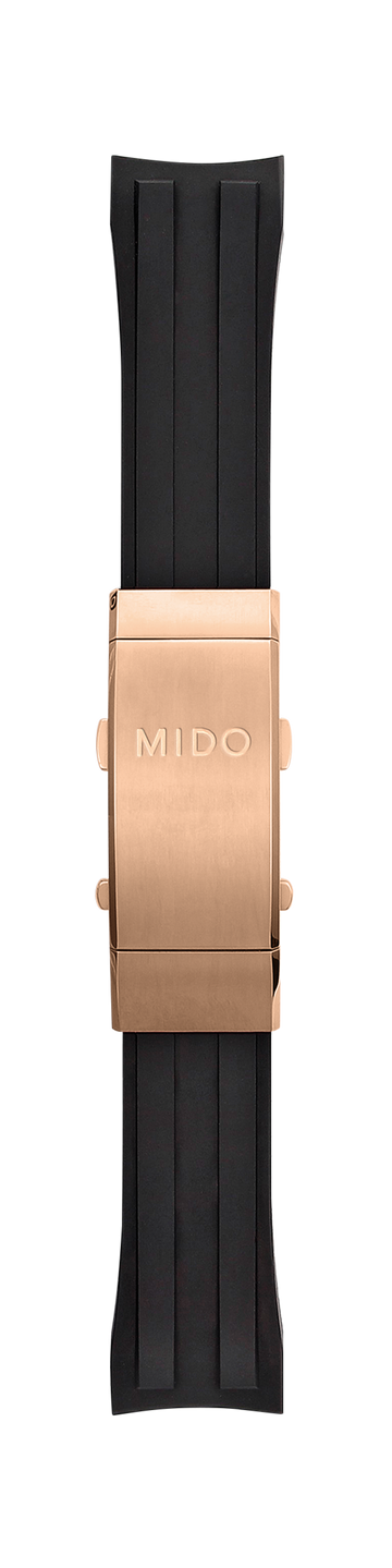 MIDO Ocean Star M026430A Black Rubber Band Strap - WATCHBAND EXPERT