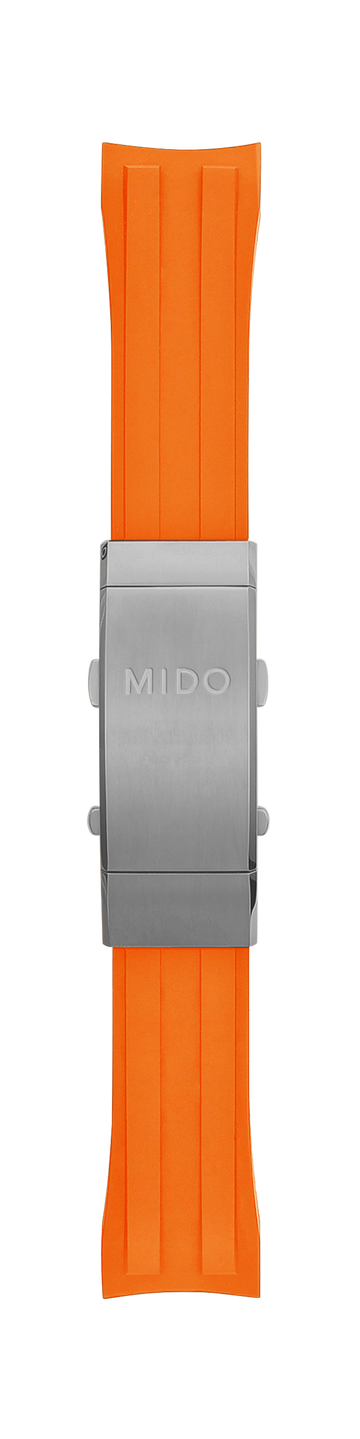 MIDO Ocean Star M026430A Orange Rubber Watch Band - WATCHBAND EXPERT
