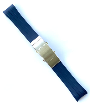 MIDO Ocean Star M026430A Blue Rubber Watch Band Strap - WATCHBAND EXPERT