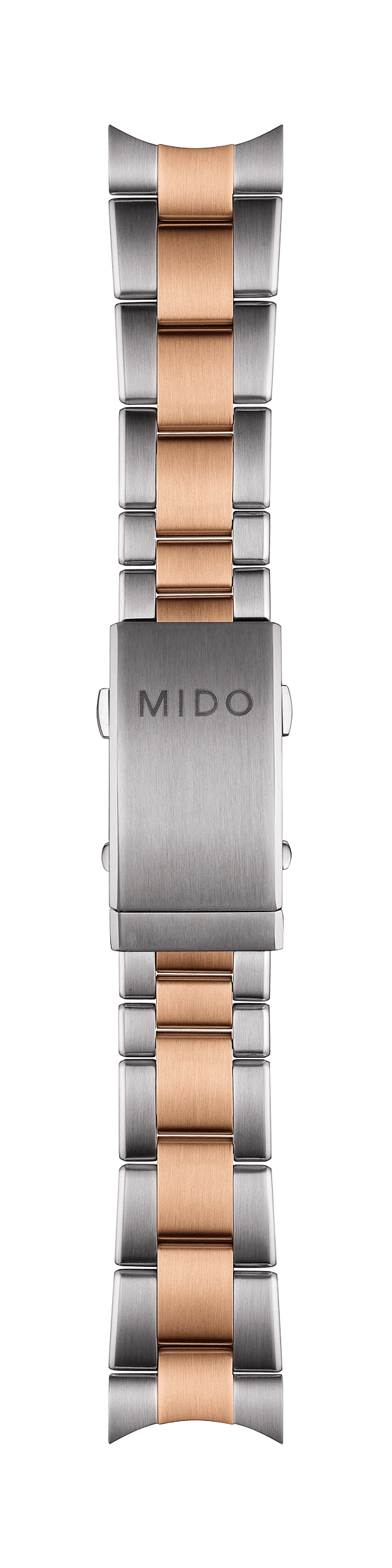 MIDO Ocean Star M026430A Rose-Gold Silver Steel Watch Band - WATCHBAND EXPERT
