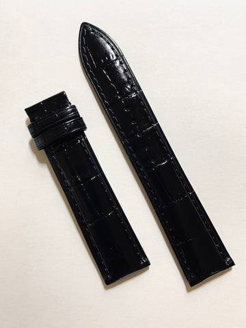 Mido Baroncelli 20mm Black Leather Band Strap M010408 / M013410 - WATCHBAND EXPERT