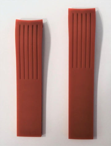 MIDO Ocean Star Model 4735 Red Rubber Watch Band - WATCHBAND EXPERT