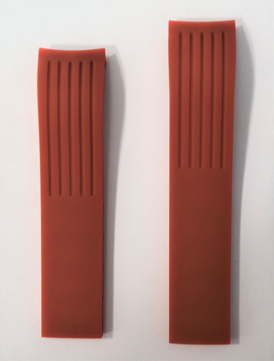 MIDO Ocean Star Model 4735 Red Rubber Watch Band - WATCHBAND EXPERT