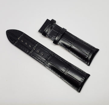 mido black leather band