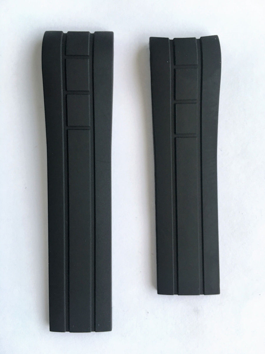 MIDO Multifort Black Rubber 22mm Band Strap for Model: M005929A - WATCHBAND EXPERT