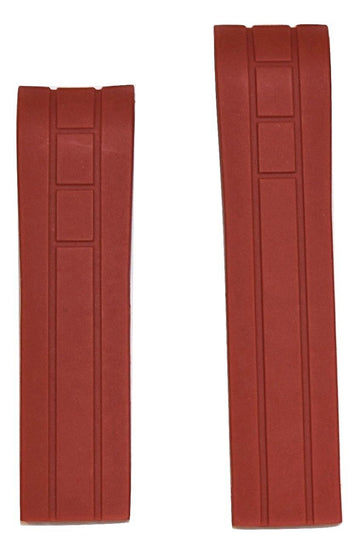 MIDO Multifort 22mm Red Rubber Band Strap for Model: M018430A - WATCHBAND EXPERT
