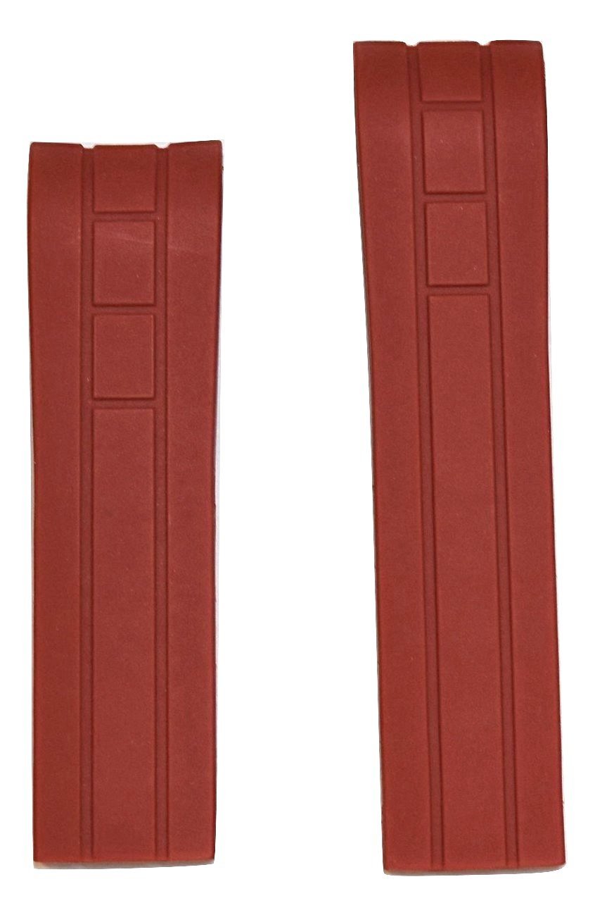 MIDO Multifort 22mm Red Rubber Band Strap for Model: M005930A - WATCHBAND EXPERT