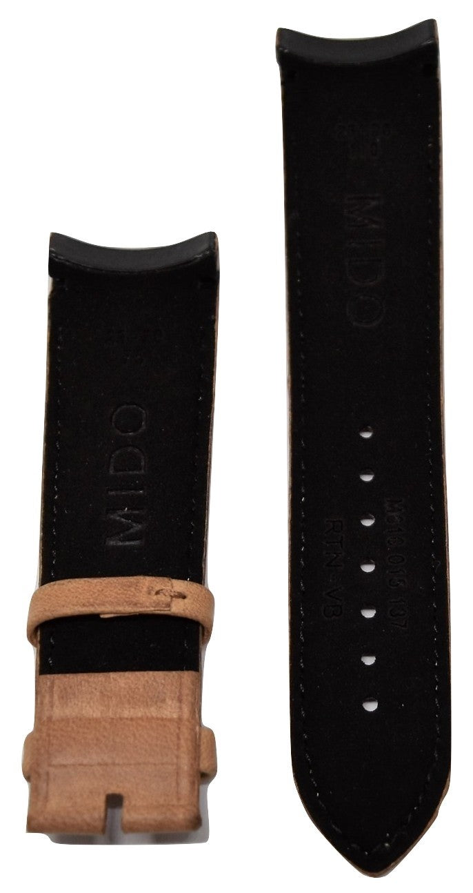 MIDO Multifort 23mm Brown Leather Band Strap For Model: M025627A - WATCHBAND EXPERT