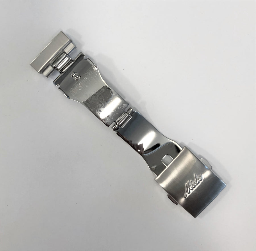 MIDO All Dial 8340 / 8360 Steel Clasp Buckle For Rubber Strap - WATCHBAND EXPERT