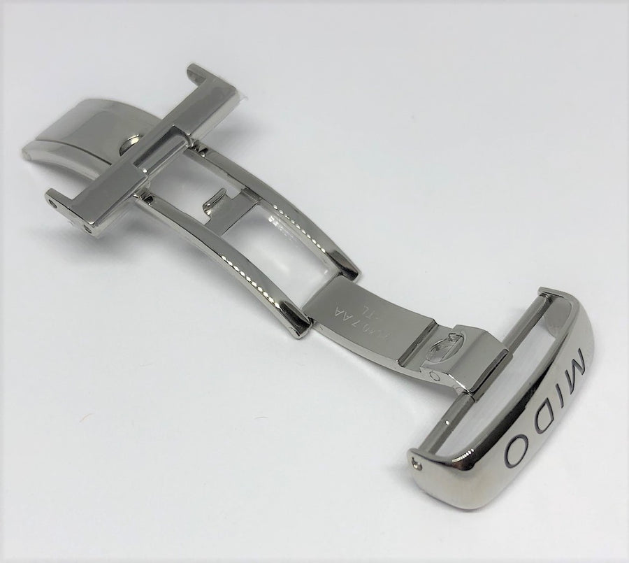 MIDO 20mm M640.7AA Clasp Buckle Fits 20mm Leather Strap at Buckle End - WATCHBAND EXPERT