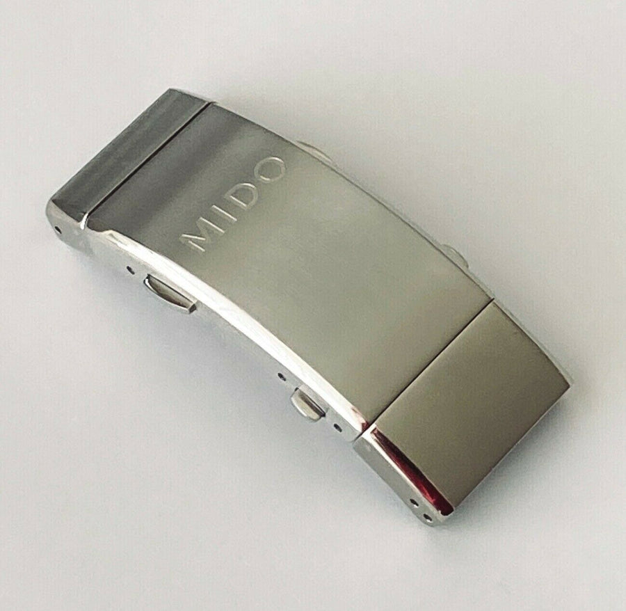Mido Ocean Star M026430A Titanium Clasp Buckle For Rubber Strap - WATCHBAND EXPERT