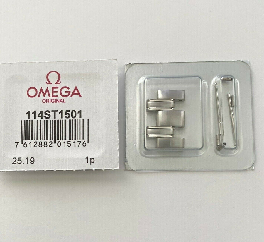 Omega Seamaster 18mm Steel Link  For Bracelet 1502/824 - WATCHBAND EXPERT